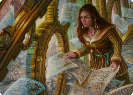 Cartographer's Survey Art Card [Innistrad: Crimson Vow Art Series] | Deep Dive Games St. Marys