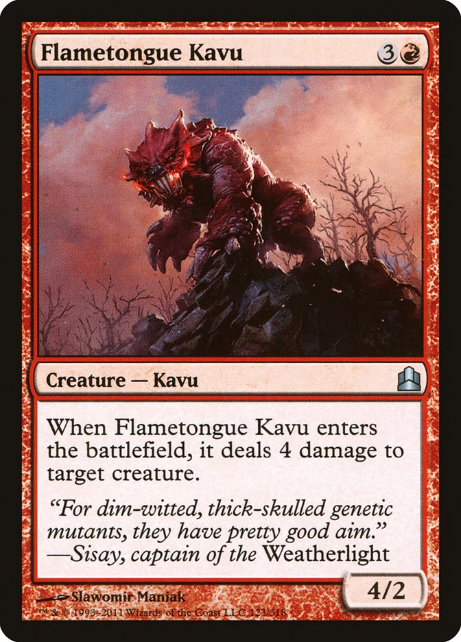 Flametongue Kavu [Commander 2011] | Deep Dive Games St. Marys