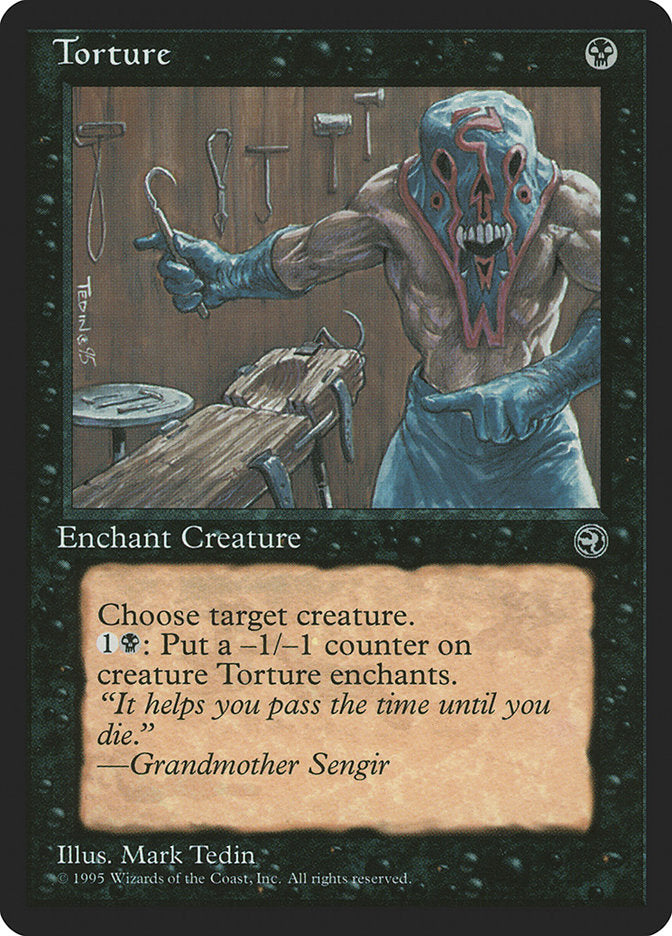 Torture (Grandmother Sengir Flavor Text) [Homelands] | Deep Dive Games St. Marys