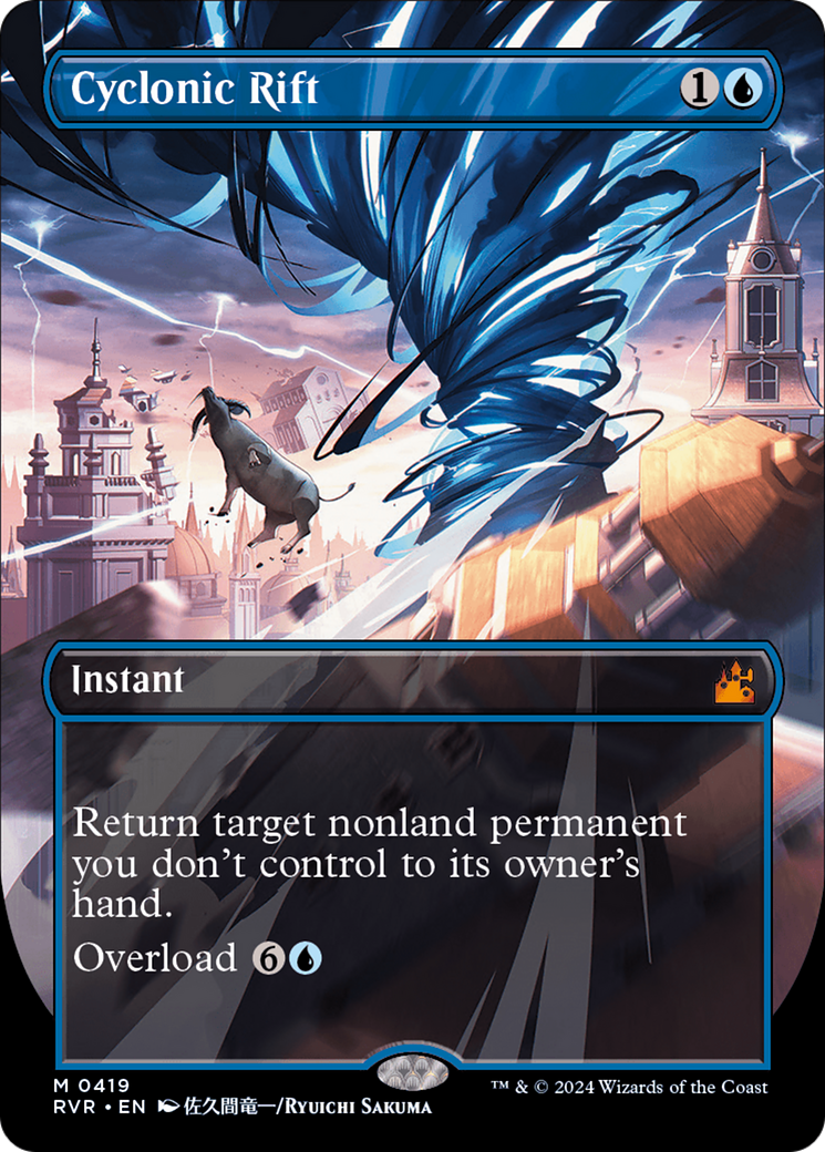 Cyclonic Rift (Anime Borderless) [Ravnica Remastered] | Deep Dive Games St. Marys