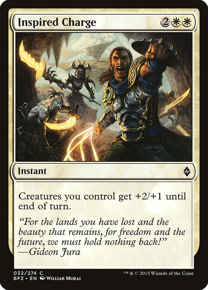 Inspired Charge [Battle for Zendikar] | Deep Dive Games St. Marys