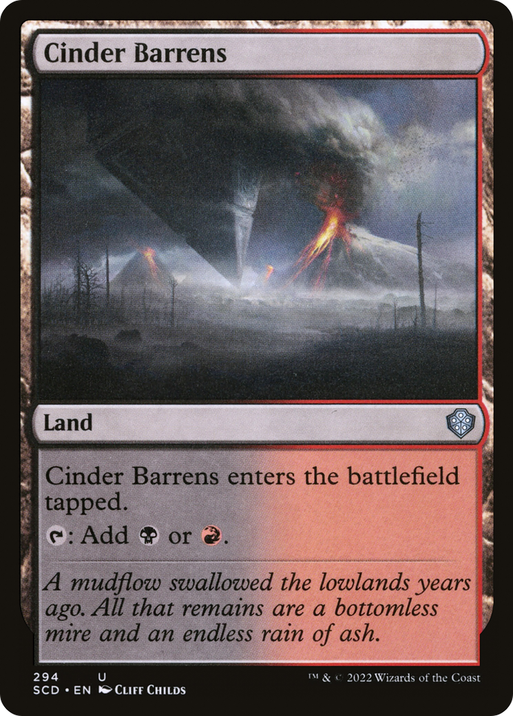 Cinder Barrens [Starter Commander Decks] | Deep Dive Games St. Marys