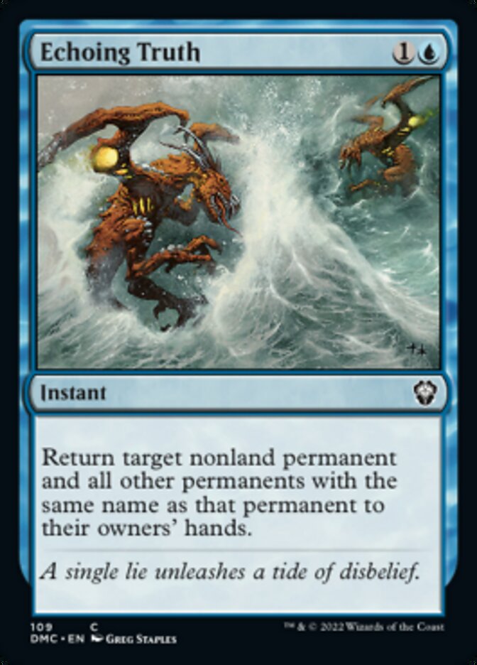 Echoing Truth [Dominaria United Commander] | Deep Dive Games St. Marys