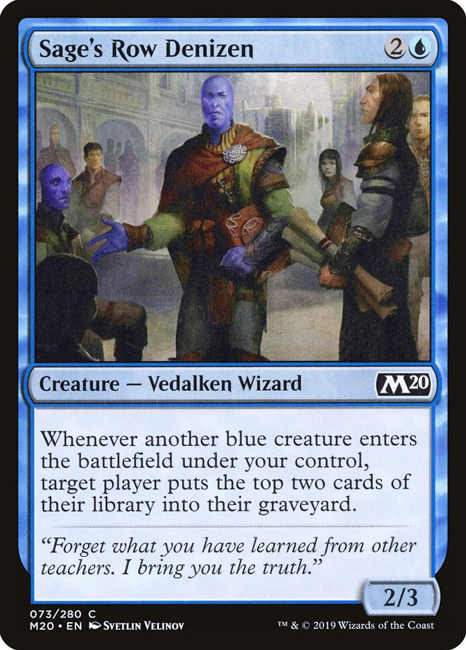 Sage's Row Denizen [Core Set 2020] | Deep Dive Games St. Marys