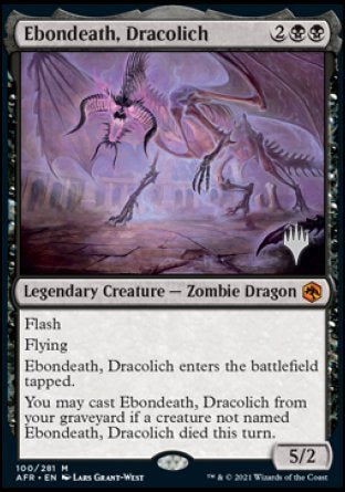 Ebondeath, Dracolich (Promo Pack) [Dungeons & Dragons: Adventures in the Forgotten Realms Promos] | Deep Dive Games St. Marys