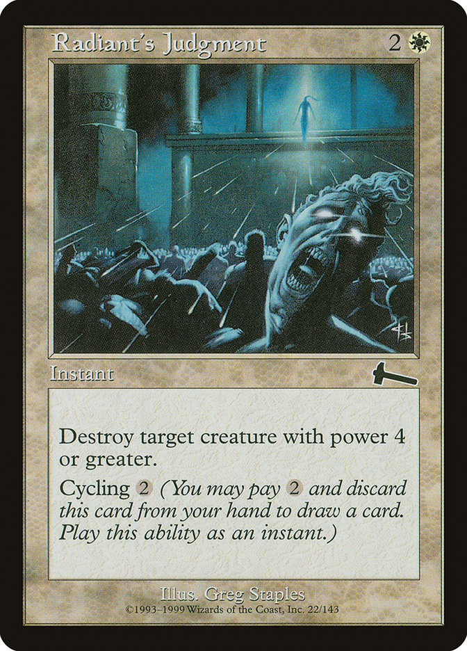 Radiant's Judgment [Urza's Legacy] | Deep Dive Games St. Marys