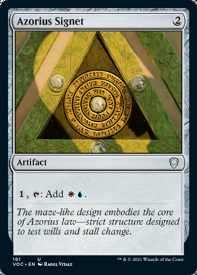 Azorius Signet [Innistrad: Crimson Vow Commander] | Deep Dive Games St. Marys