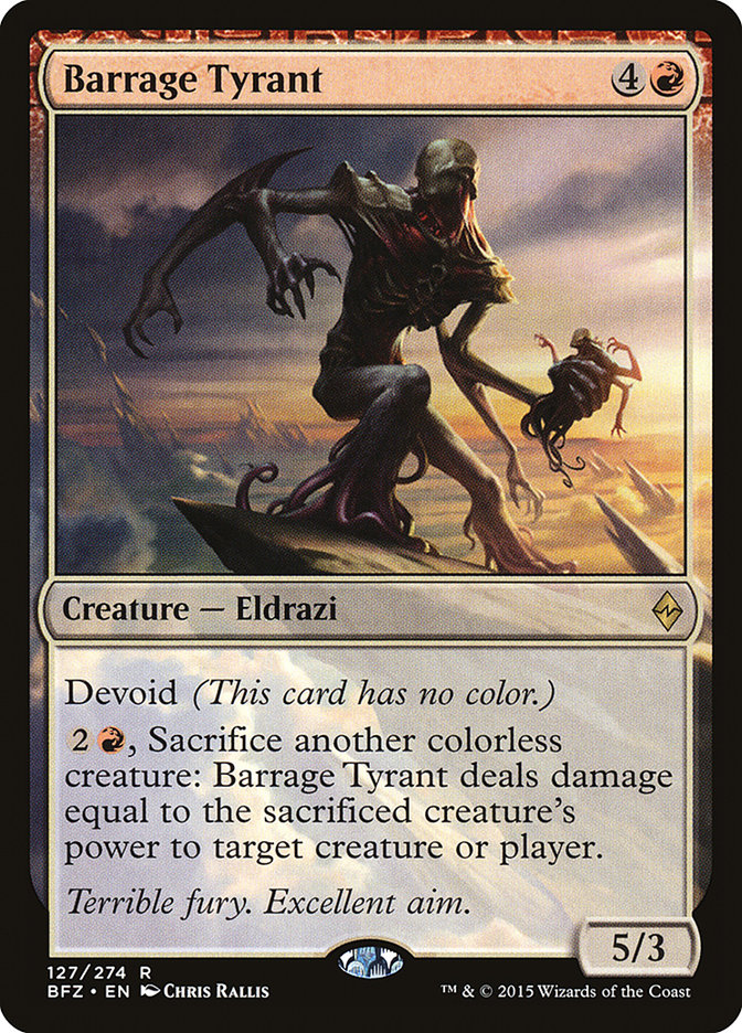 Barrage Tyrant [Battle for Zendikar] | Deep Dive Games St. Marys