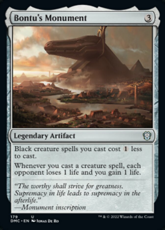 Bontu's Monument [Dominaria United Commander] | Deep Dive Games St. Marys
