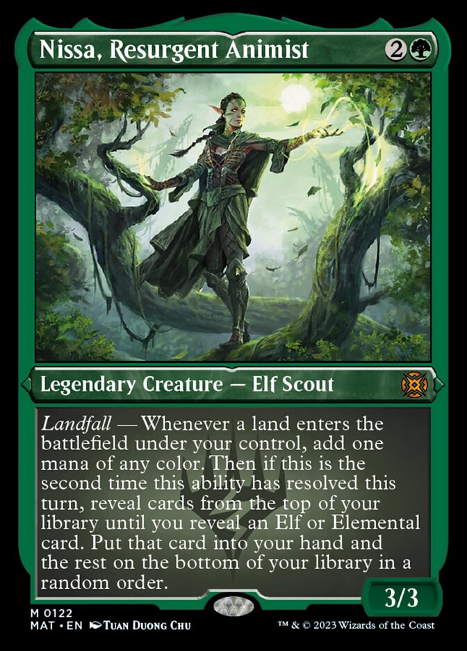 Nissa, Resurgent Animist (Foil Etched) [March of the Machine: The Aftermath] | Deep Dive Games St. Marys