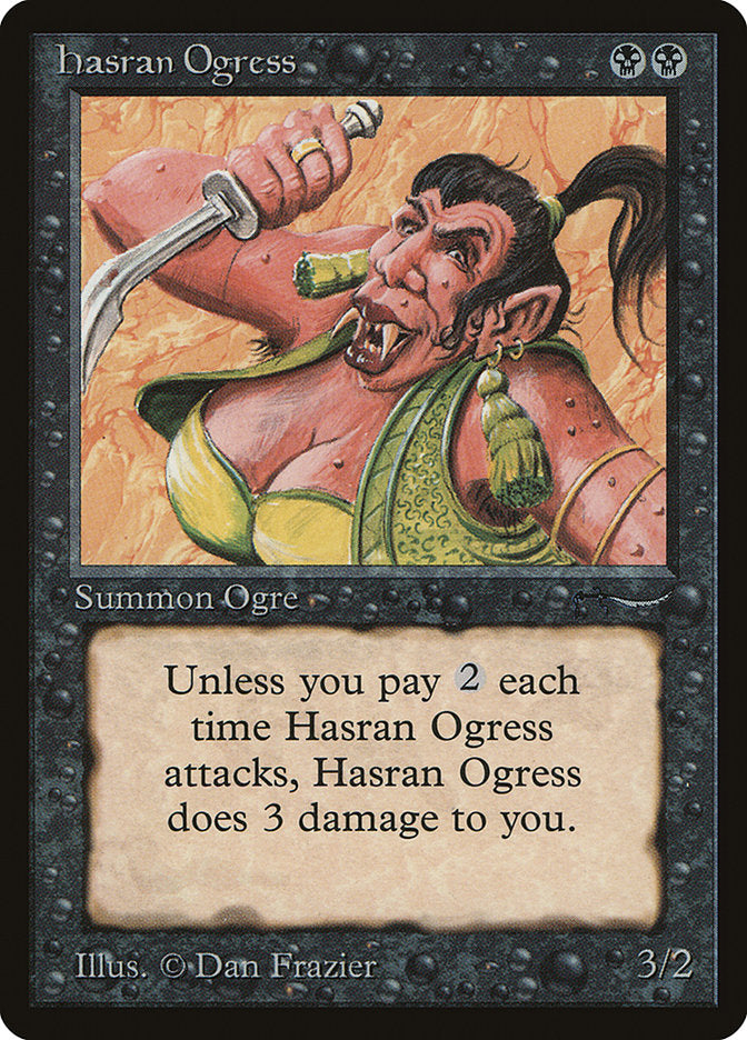 Hasran Ogress (Light Mana Cost) [Arabian Nights] | Deep Dive Games St. Marys
