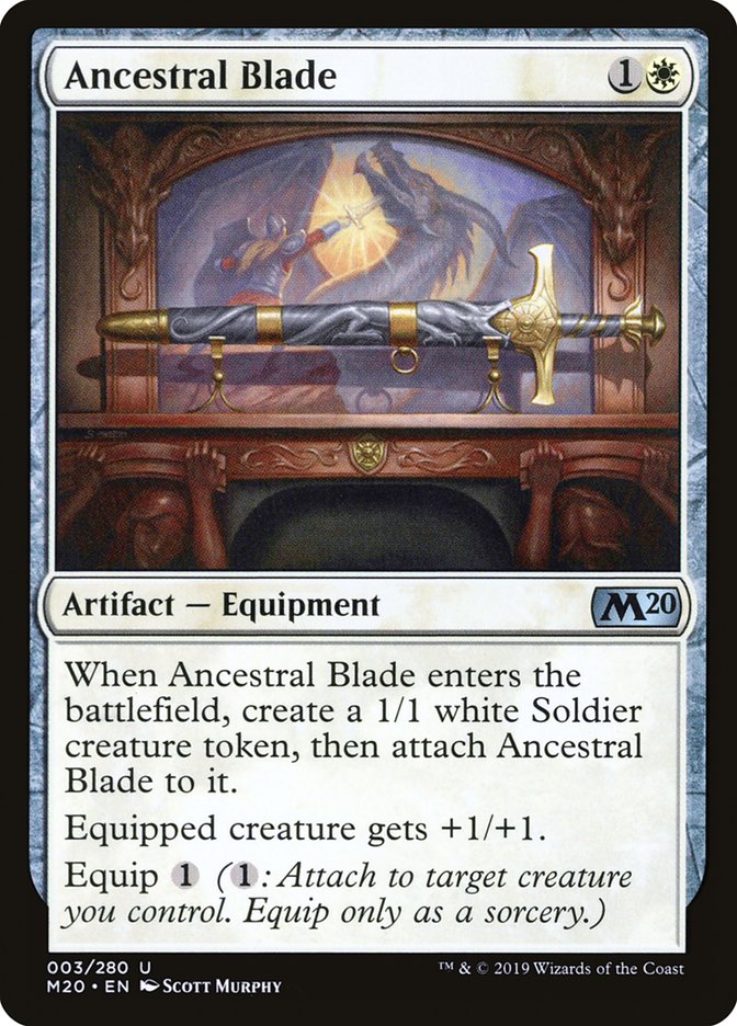 Ancestral Blade [Core Set 2020] | Deep Dive Games St. Marys