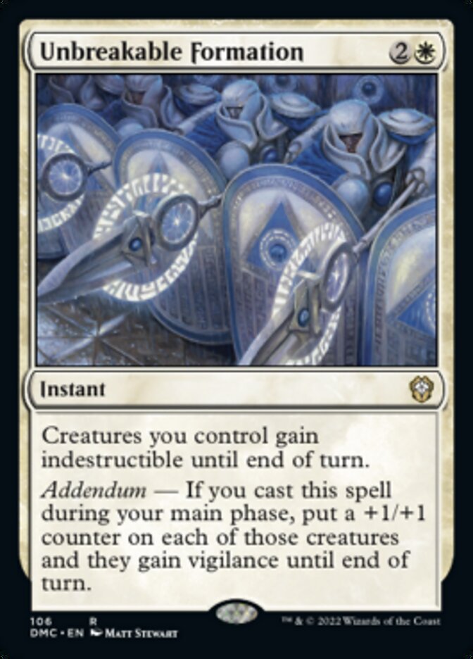 Unbreakable Formation [Dominaria United Commander] | Deep Dive Games St. Marys
