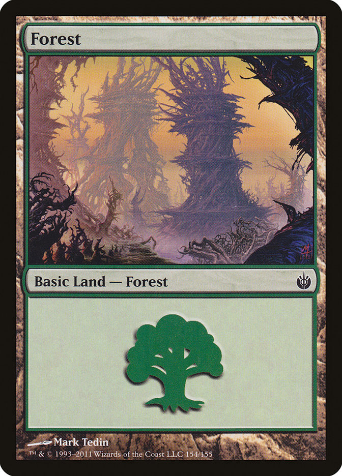 Forest (154) [Mirrodin Besieged] | Deep Dive Games St. Marys