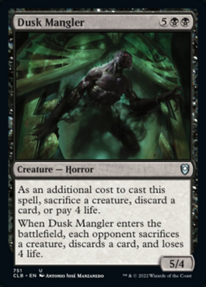 Dusk Mangler [Commander Legends: Battle for Baldur's Gate] | Deep Dive Games St. Marys