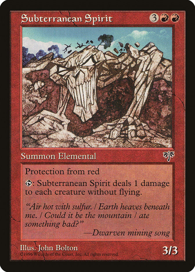 Subterranean Spirit [Mirage] | Deep Dive Games St. Marys