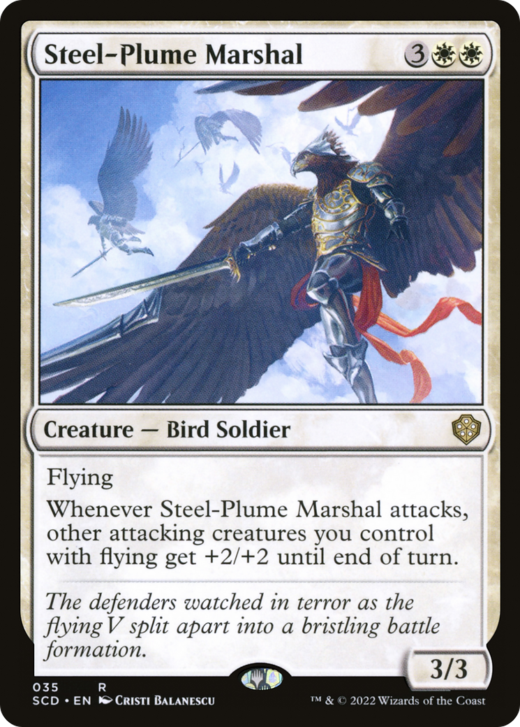 Steel-Plume Marshal [Starter Commander Decks] | Deep Dive Games St. Marys