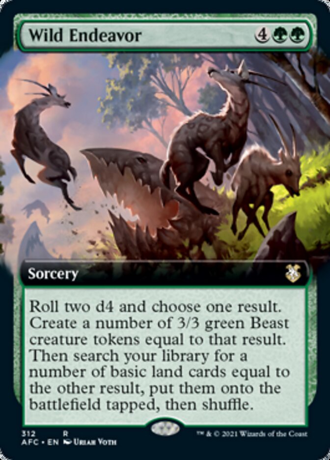 Wild Endeavor (Extended Art) [Dungeons & Dragons: Adventures in the Forgotten Realms Commander] | Deep Dive Games St. Marys