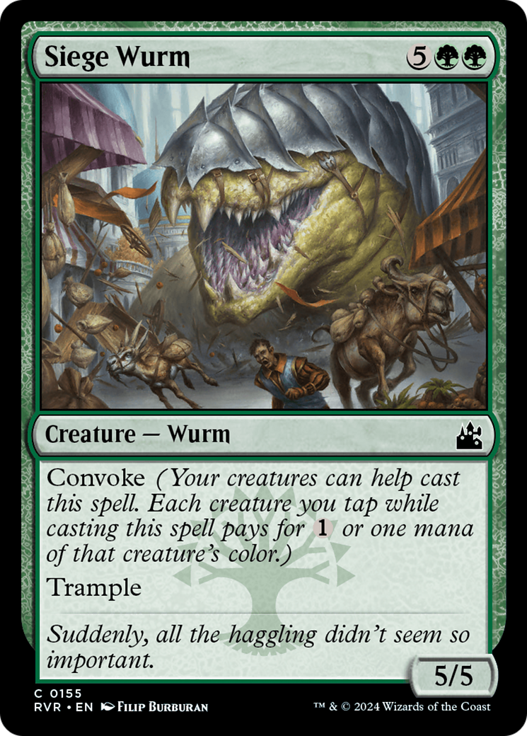Siege Wurm [Ravnica Remastered] | Deep Dive Games St. Marys