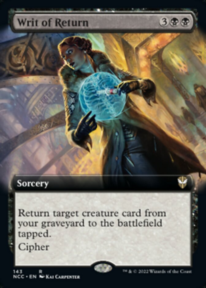 Writ of Return (Extended Art) [Streets of New Capenna Commander] | Deep Dive Games St. Marys