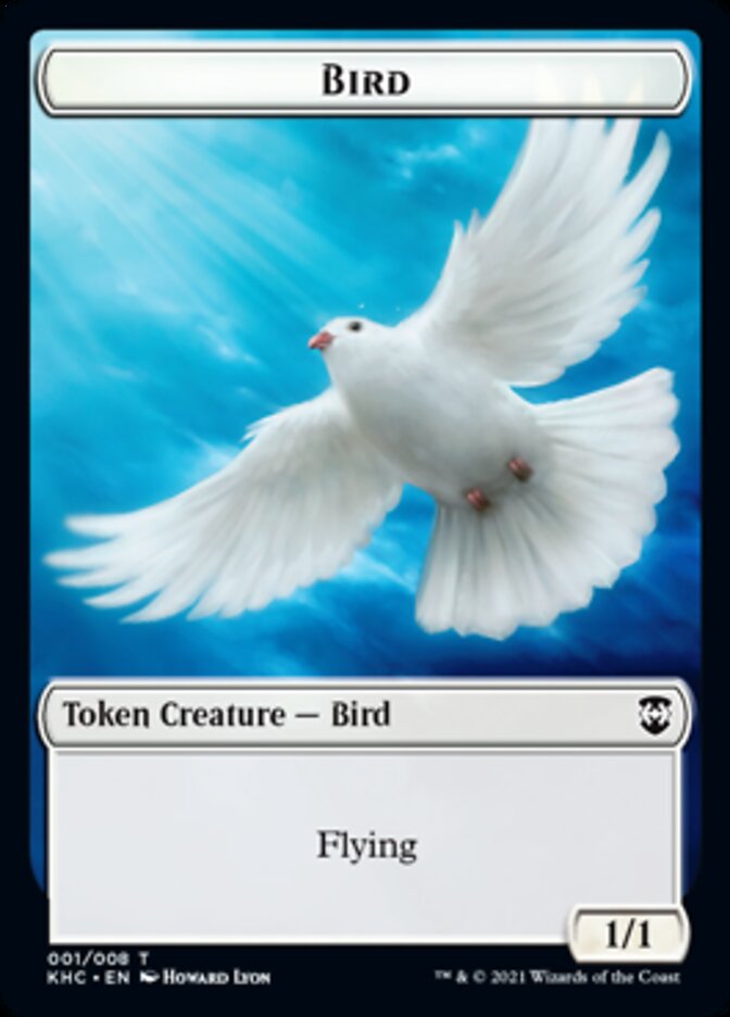 Bird Token [Kaldheim Commander Tokens] | Deep Dive Games St. Marys