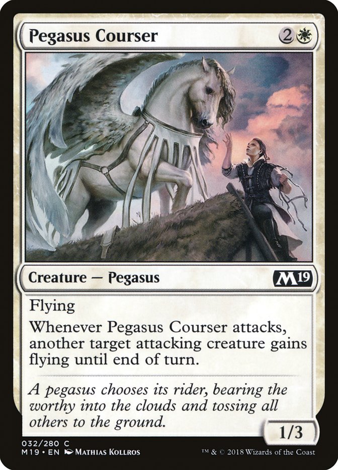 Pegasus Courser [Core Set 2019] | Deep Dive Games St. Marys