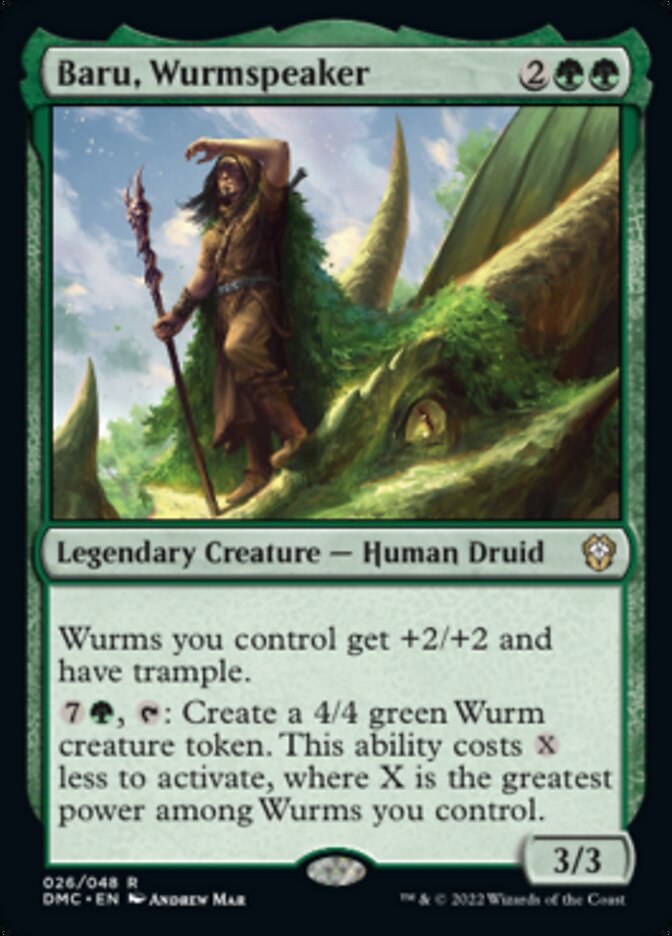 Baru, Wurmspeaker [Dominaria United Commander] | Deep Dive Games St. Marys