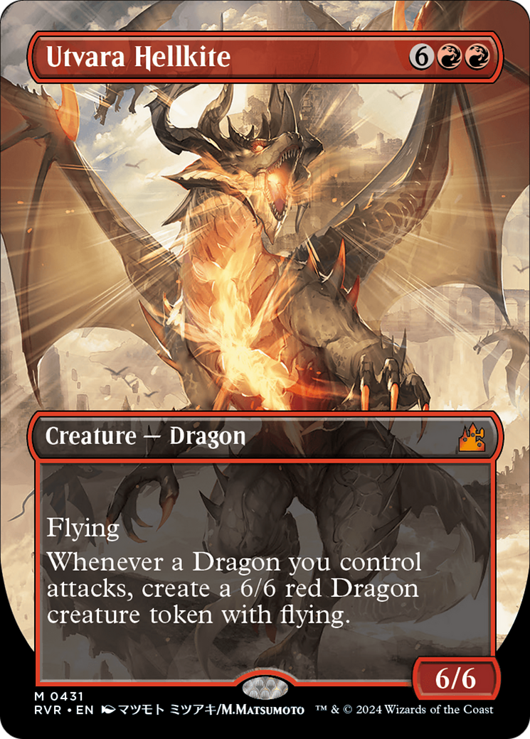 Utvara Hellkite (Anime Borderless) [Ravnica Remastered] | Deep Dive Games St. Marys