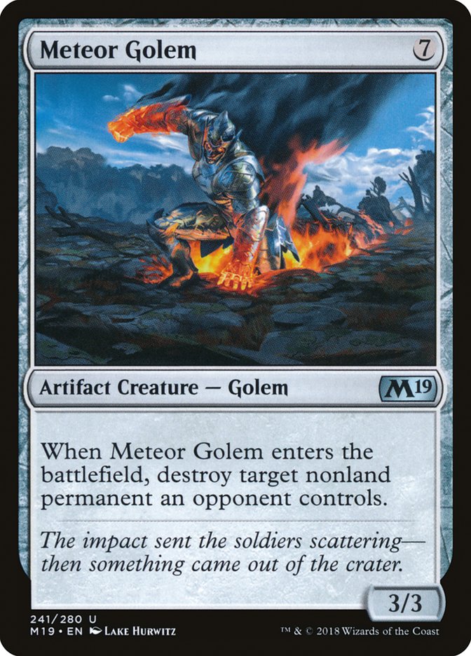 Meteor Golem [Core Set 2019] | Deep Dive Games St. Marys