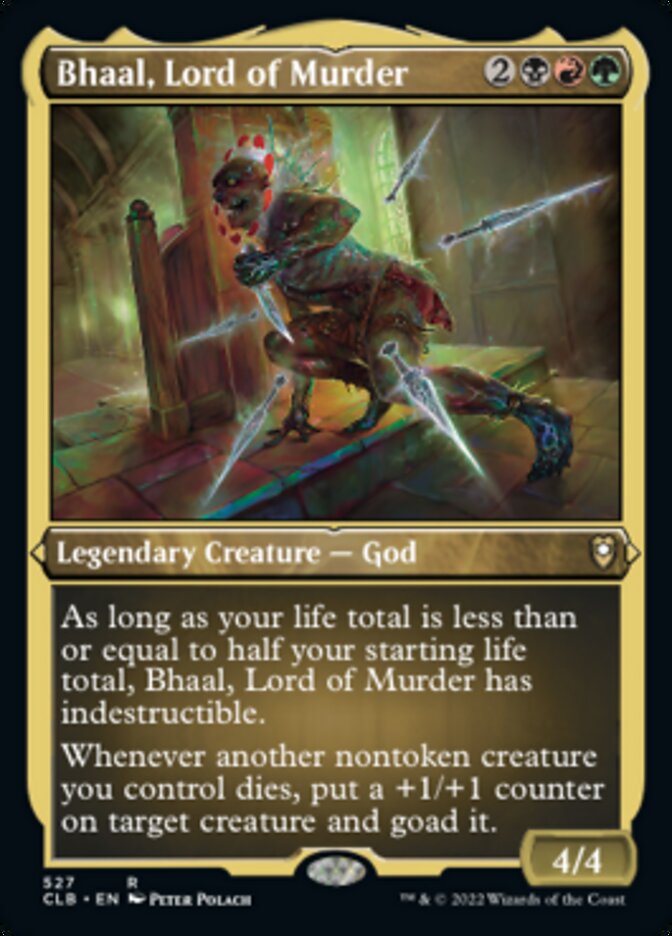 Bhaal, Lord of Murder (Foil Etched) [Commander Legends: Battle for Baldur's Gate] | Deep Dive Games St. Marys