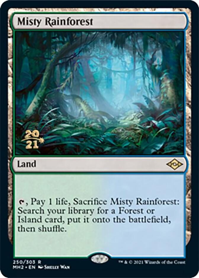 Misty Rainforest [Modern Horizons 2 Prerelease Promos] | Deep Dive Games St. Marys