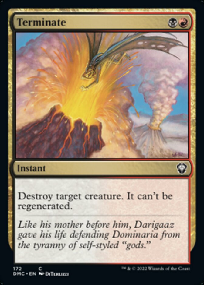 Terminate [Dominaria United Commander] | Deep Dive Games St. Marys