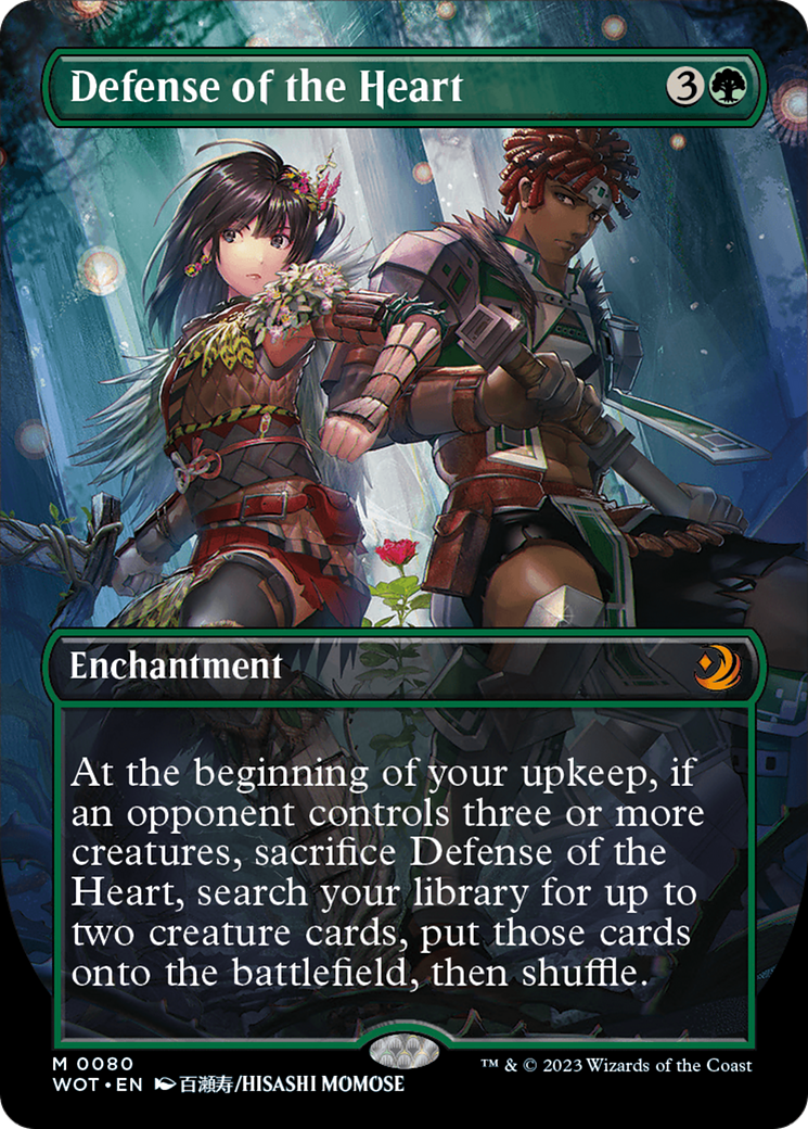 Defense of the Heart (Anime Borderless) [Wilds of Eldraine: Enchanting Tales] | Deep Dive Games St. Marys