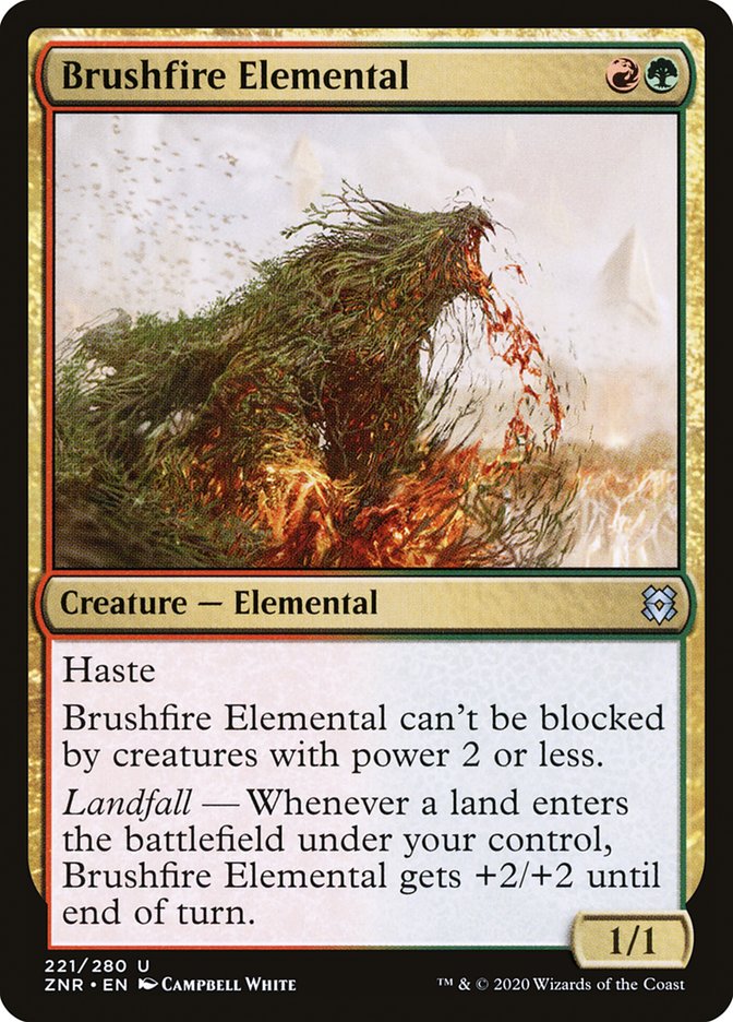 Brushfire Elemental [Zendikar Rising] | Deep Dive Games St. Marys