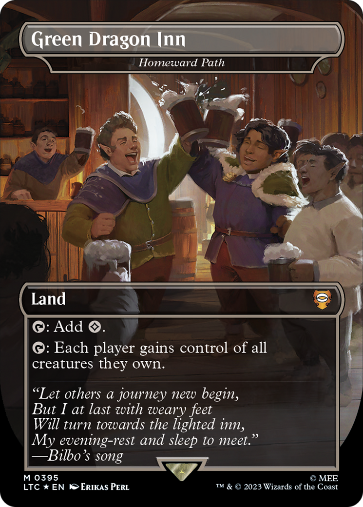 Homeward Path - Green Dragon Inn (Surge Foil Realms and Relics) [The Lord of the Rings: Tales of Middle-Earth Commander] | Deep Dive Games St. Marys