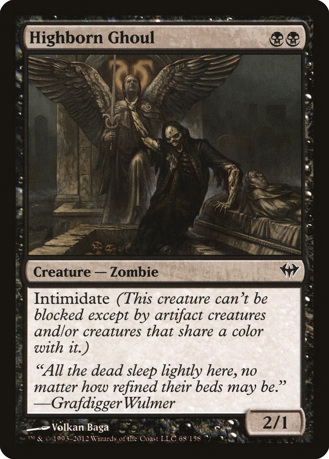 Highborn Ghoul [Dark Ascension] | Deep Dive Games St. Marys
