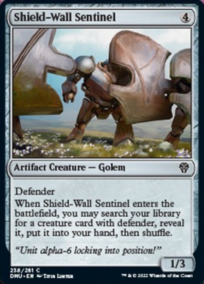 Shield-Wall Sentinel [Dominaria United] | Deep Dive Games St. Marys
