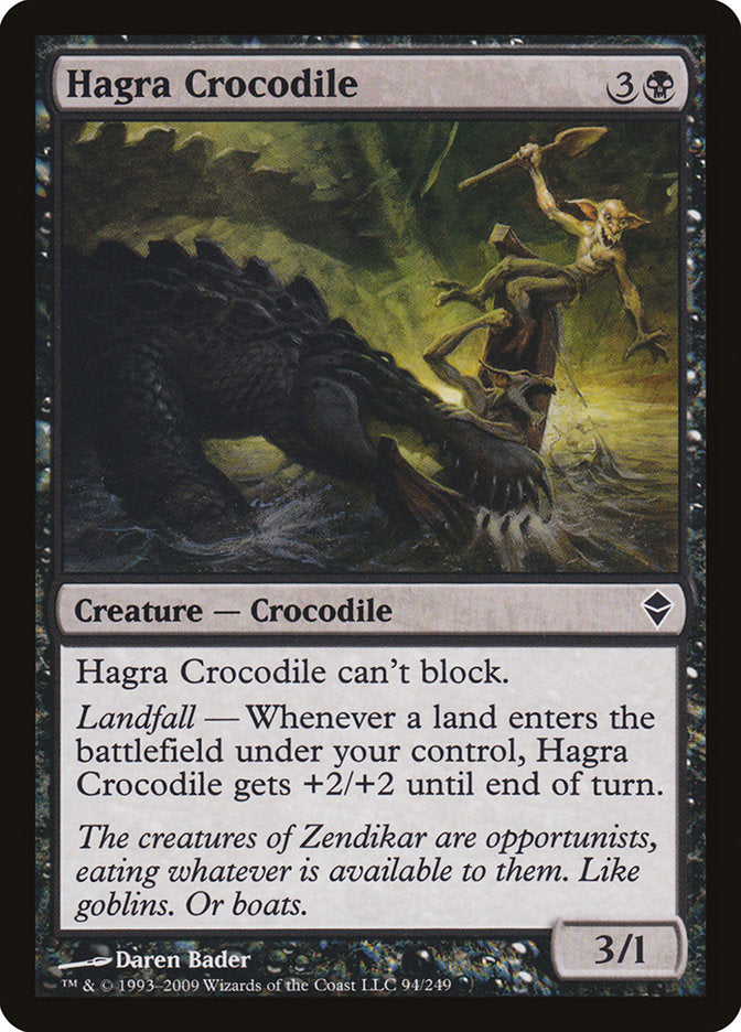 Hagra Crocodile [Zendikar] | Deep Dive Games St. Marys