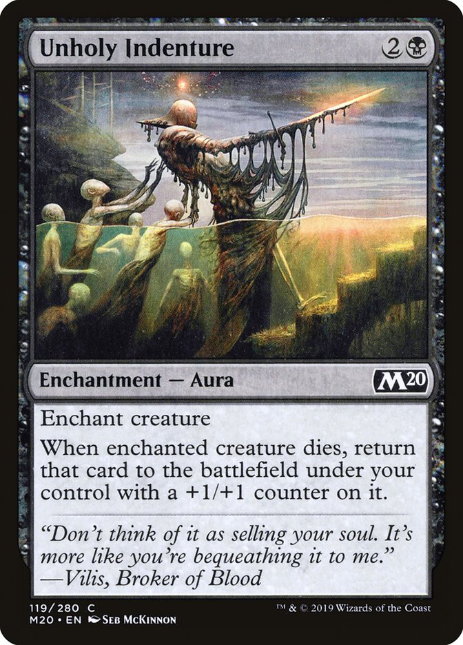 Unholy Indenture [Core Set 2020] | Deep Dive Games St. Marys