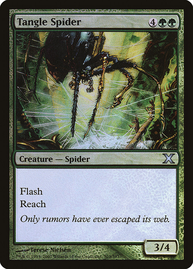 Tangle Spider (Premium Foil) [Tenth Edition] | Deep Dive Games St. Marys