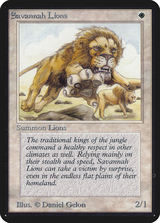Savannah Lions [Alpha Edition] | Deep Dive Games St. Marys