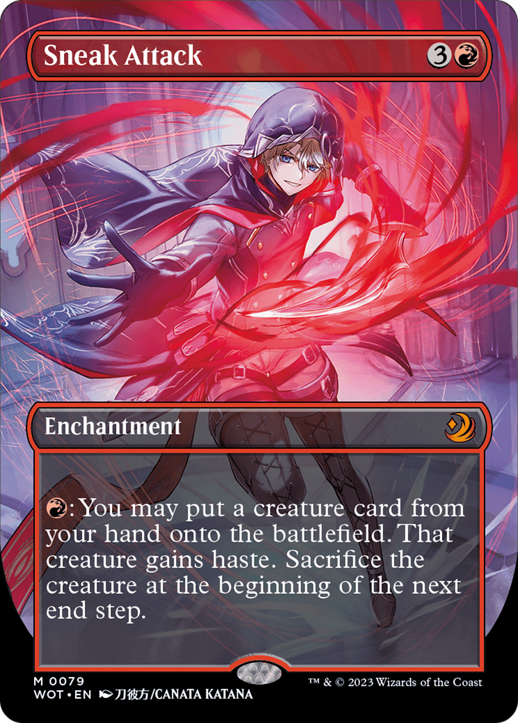 Sneak Attack (Anime Borderless) [Wilds of Eldraine: Enchanting Tales] | Deep Dive Games St. Marys