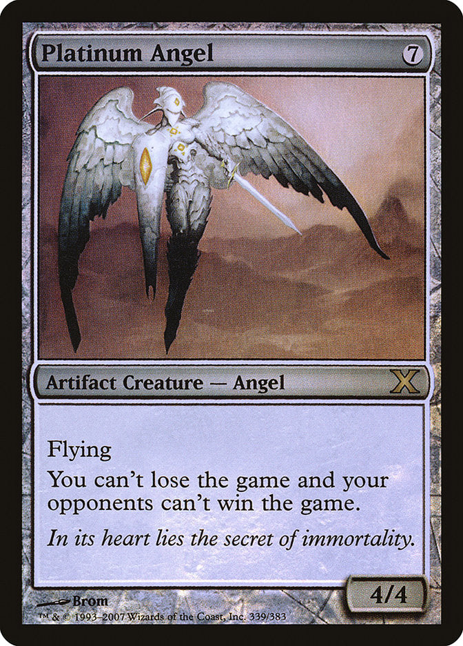 Platinum Angel (Premium Foil) [Tenth Edition] | Deep Dive Games St. Marys