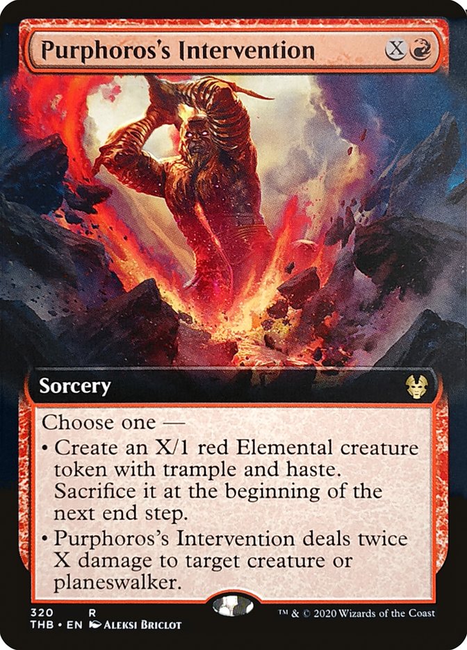 Purphoros's Intervention (Extended Art) [Theros Beyond Death] | Deep Dive Games St. Marys