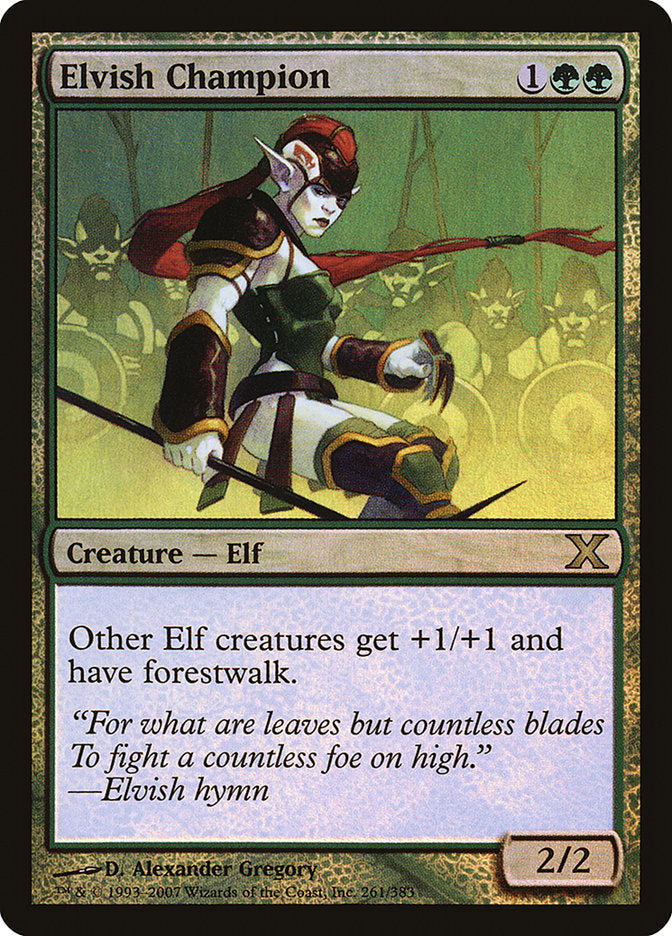 Elvish Champion (Premium Foil) [Tenth Edition] | Deep Dive Games St. Marys
