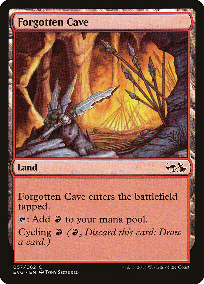 Forgotten Cave (Elves vs. Goblins) [Duel Decks Anthology] | Deep Dive Games St. Marys