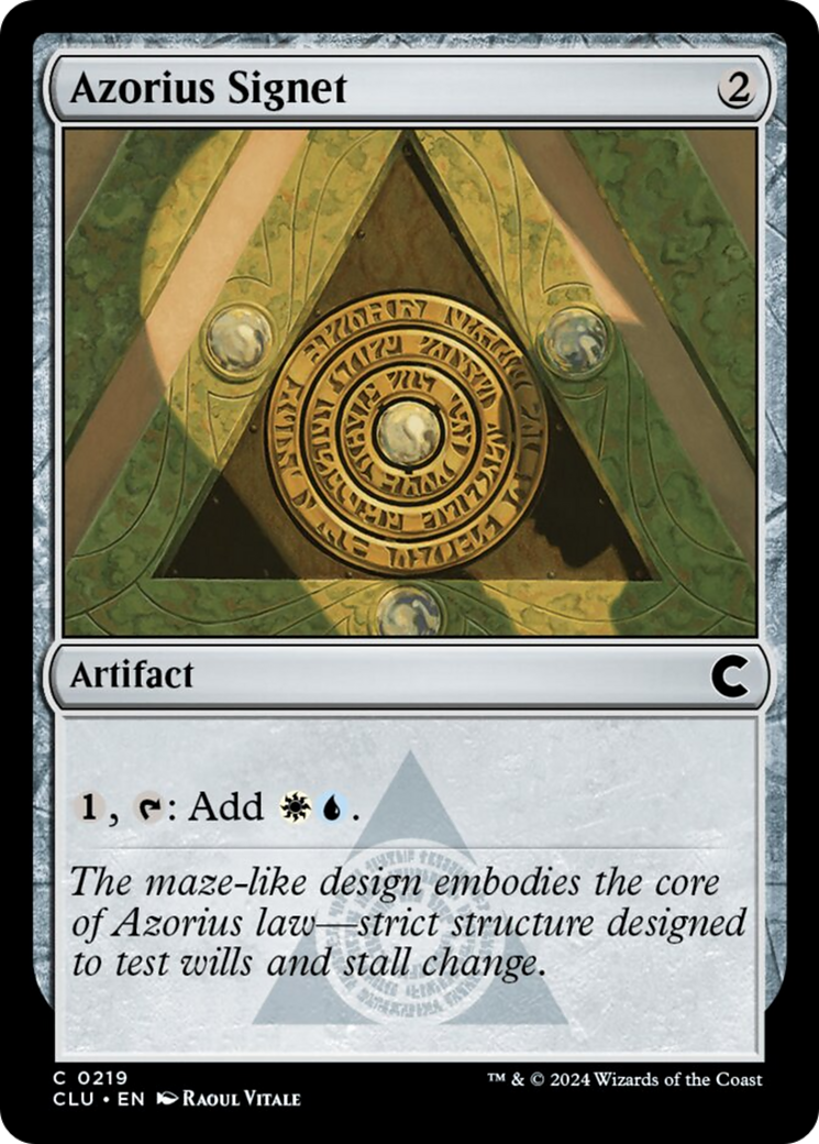 Azorius Signet [Ravnica: Clue Edition] | Deep Dive Games St. Marys