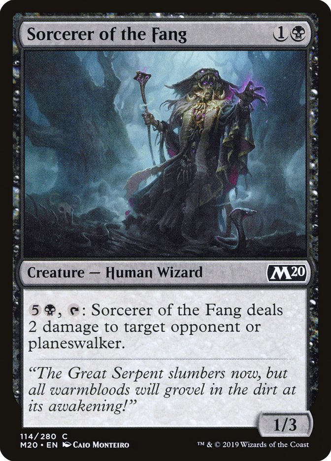 Sorcerer of the Fang [Core Set 2020] | Deep Dive Games St. Marys
