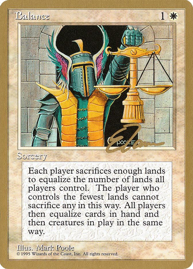 Balance (Eric Tam) [Pro Tour Collector Set] | Deep Dive Games St. Marys