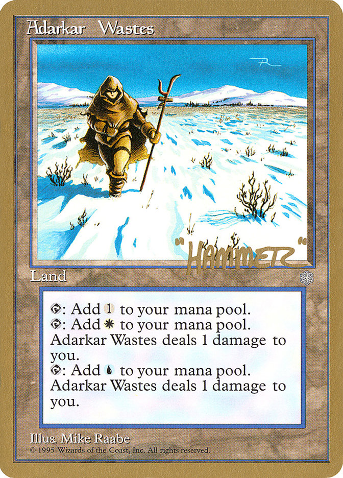 Adarkar Wastes (Shawn "Hammer" Regnier) [Pro Tour Collector Set] | Deep Dive Games St. Marys